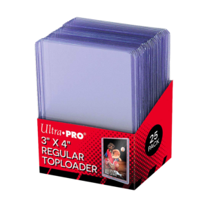 Ultra Pro : Toploader x25 - 3x4" Clear Regular