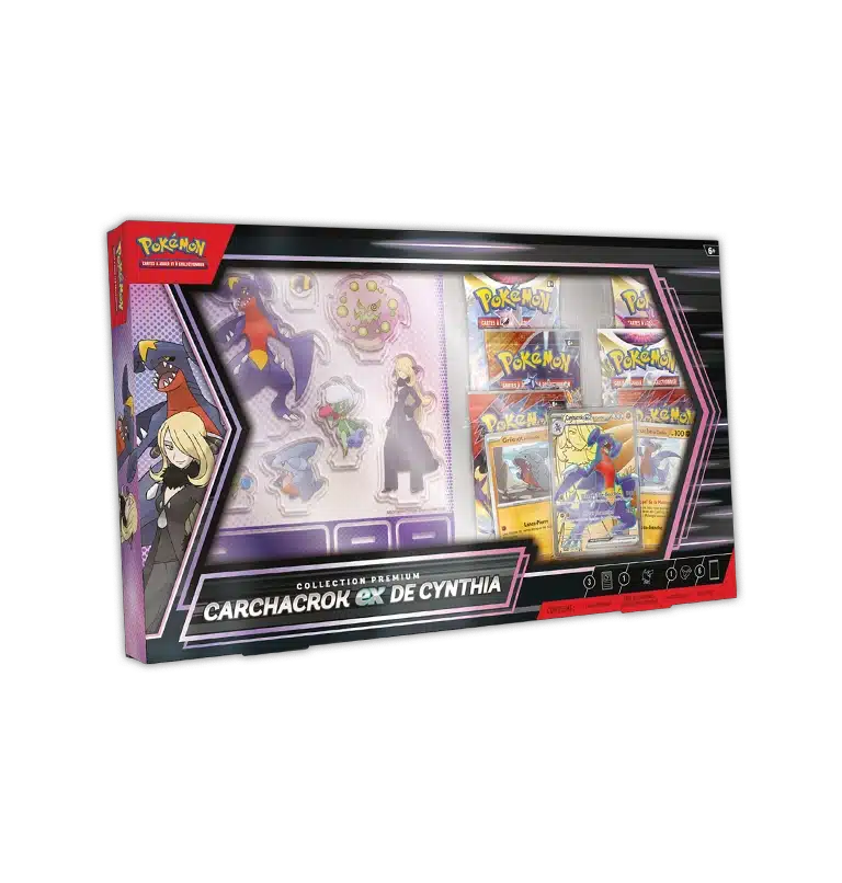Coffret Pokémon – Collection Premium Cynthia & Carchacrok‑ex