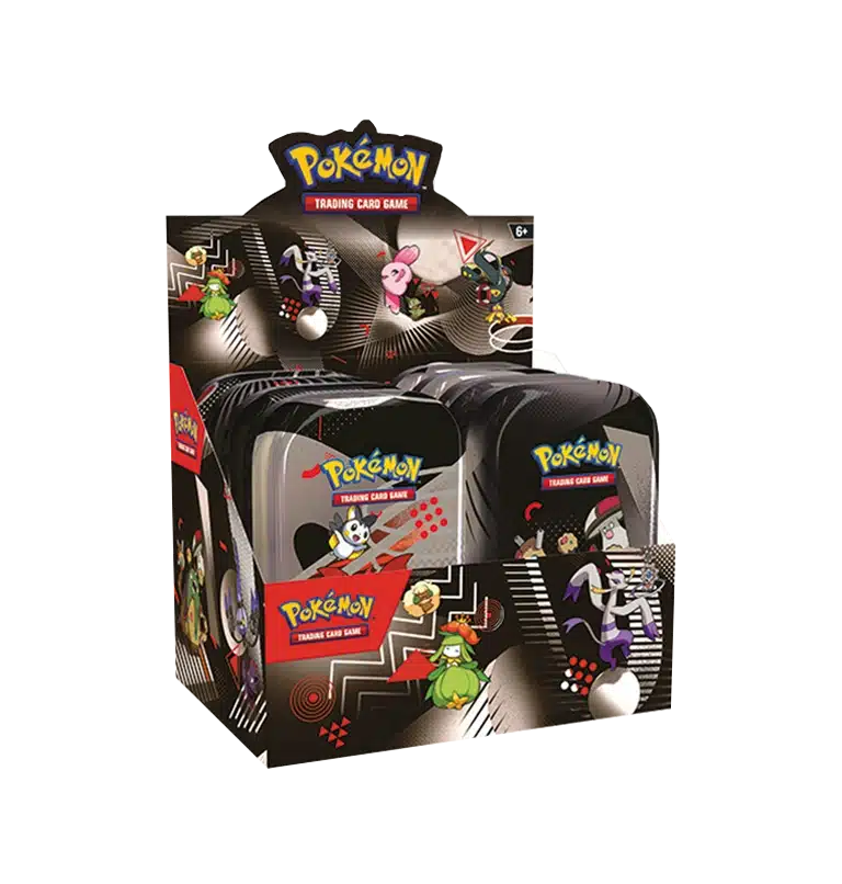 Display Mini Tins Pokémon – EV10.5 Foudre Noire & Flamme Blanche (FR)