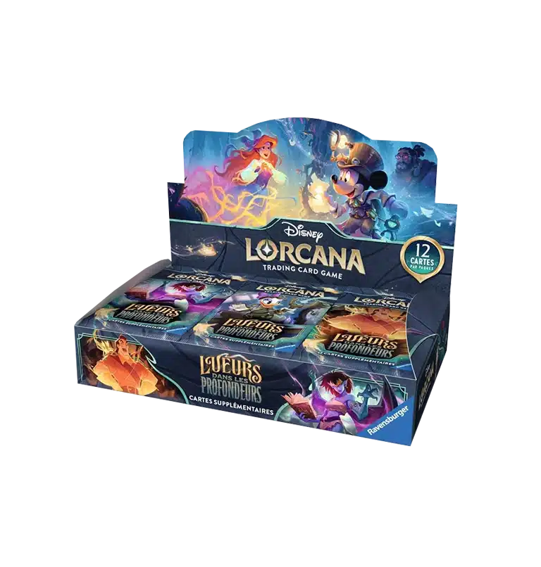 Disney Lorcana – Chapitre 10 Lueurs dans les Profondeurs – Boîte de 24 Boosters (FR)
