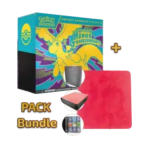 Bundle Pokémon Méga-Évolution Héros Transcendants ME2.5 ETB + Classeur Phoenix Shield Prestige Velvet Red 900 Cartes [FR]